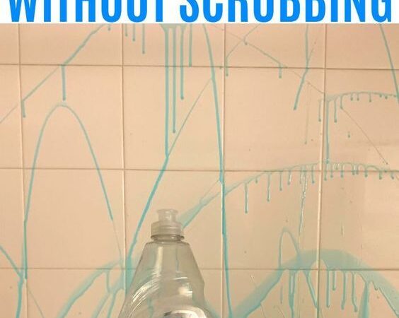 How to clean shower tiles without scrubbing